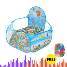 Игровая палатка с шариком, мультяшный мяч, бассейн, Портативная Складная Детская уличная спортивная развивающая игрушка с корзиной для детей