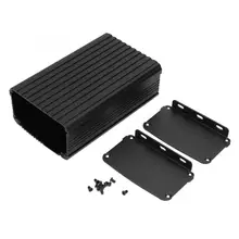 Контроллер печатной платы алюминиевый корпус для охлаждения DIY корпус для электронных проектов матовый черный