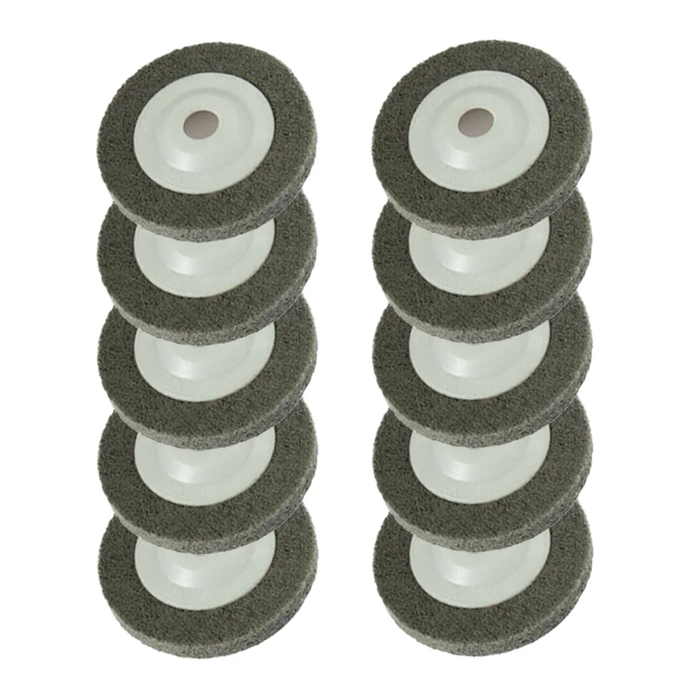10pcs Polishing Wheels 100mm Nylon Buffing Polishing Pad Wheel 240 Grit For Angle Grinder 4" Accessories