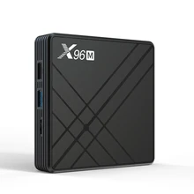 10 шт./лот X96m Tv Box Netflix Поддержка Google-плеер Android 9,0 2/4 ГБ HD 6K allwinner H603 комплект Usb-3.0 16 Гб