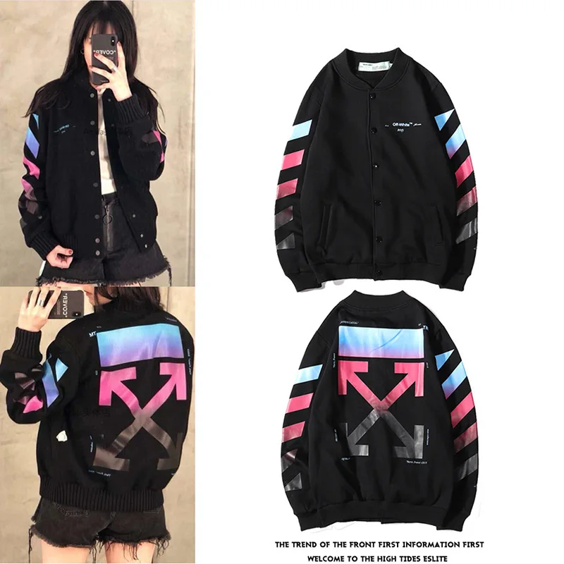 

OFF WHITE 19ss new Hong Kong tide brand OW men and women with the same casual fashion jacket casual sweater