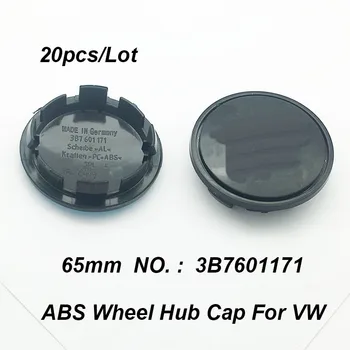 

For Passat B6 B7 CC MK5 MK6 Tiguan 65mm 6.5cm 3B7601171 Car Accessory Wheel Hubcap Emblem Wheel Rim Center Cap 20pcs/lot