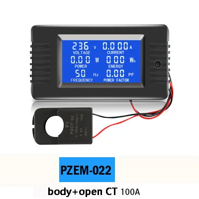 Koop DC 80 ~ 260VAC 0 10A 0 100A Lcd scherm Digitale Stroom Spanning Power Energy Meter Multimeter Amperemeter Voltmeter