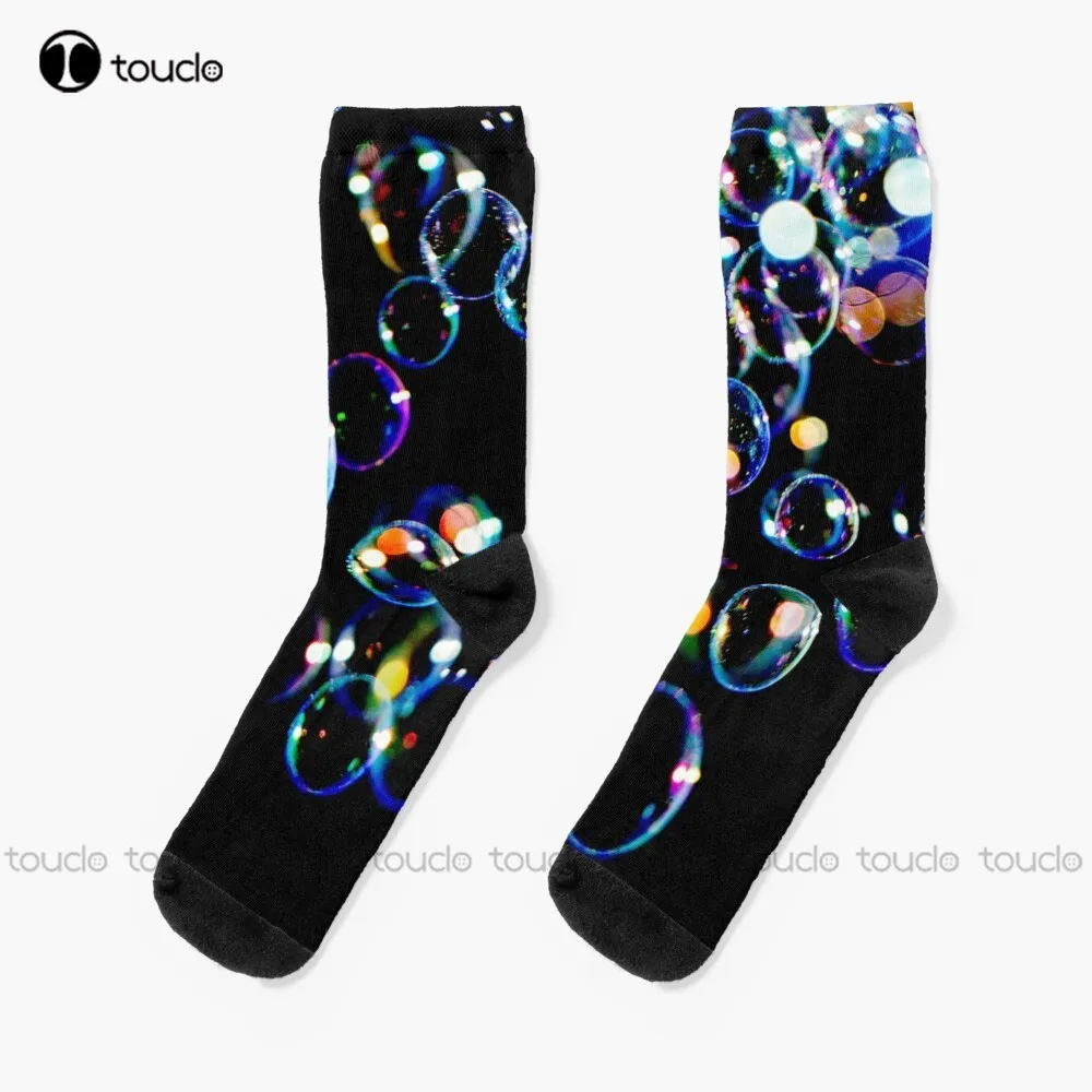 

Soap Film Bubbles Socks Fun Socks For Women Thanksgiving Christmas New Year Gift Unisex Adult Teen Youth Socks Custom Funny Sock