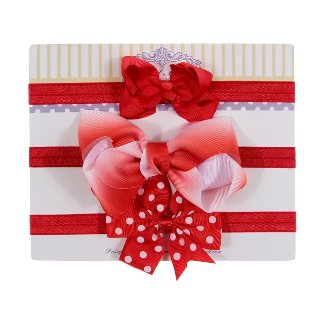 New 3pcs/lot Sequin Felt Bow Lotus Flower Elastic Headbands Kids Photography Props Baby Girls Cute Headwear Christmas Gift Sets 16