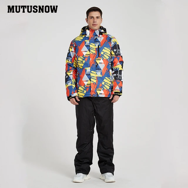 US $49.30 Men's Ski Suit 2019 New Outdoor Warm Waterproof Windproof Breathable Male Winter Snowboard Jacket A