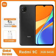 Global Version Xiaomi Redmi 9C Mobile Phone 9 C 3GB 64GB Smartphone MediaTek Helio G35 6.53" 5000mAh 13MP Camera Smartphone 9C
