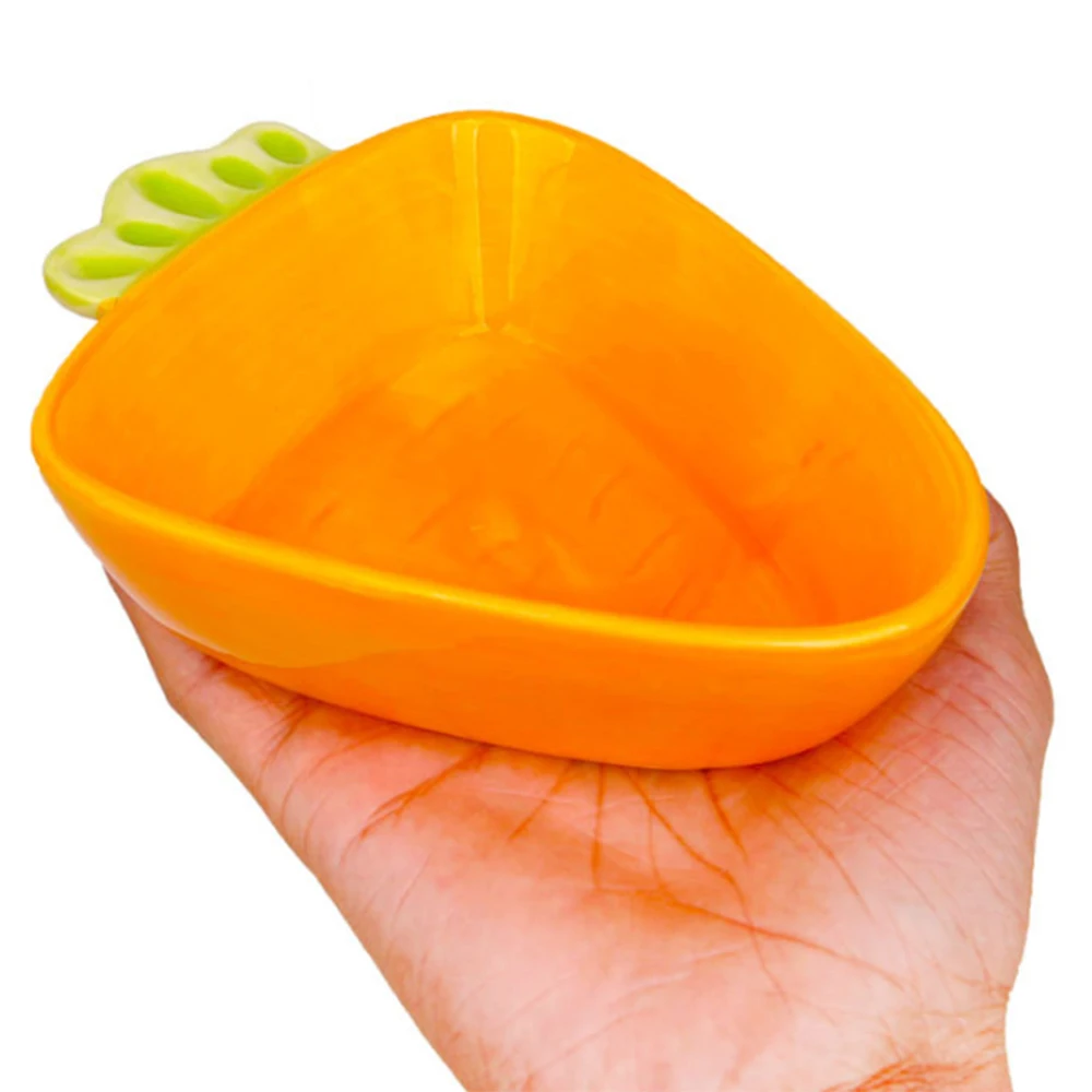 

Small Animals Hamster Chinchilla Rabbit Feeding Supplies Cat Bowl Cute Carrot Rabbit Shape Dog Food Water Feeding Bowls