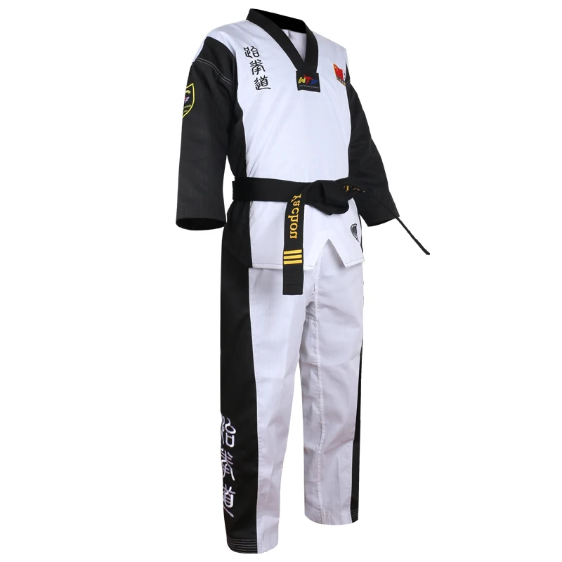 Wholesale PineTree Taekwondo Uniform TKD Dobok WTF Logo for child kids girls uniforms clothes suit Boy's Birthday Gift