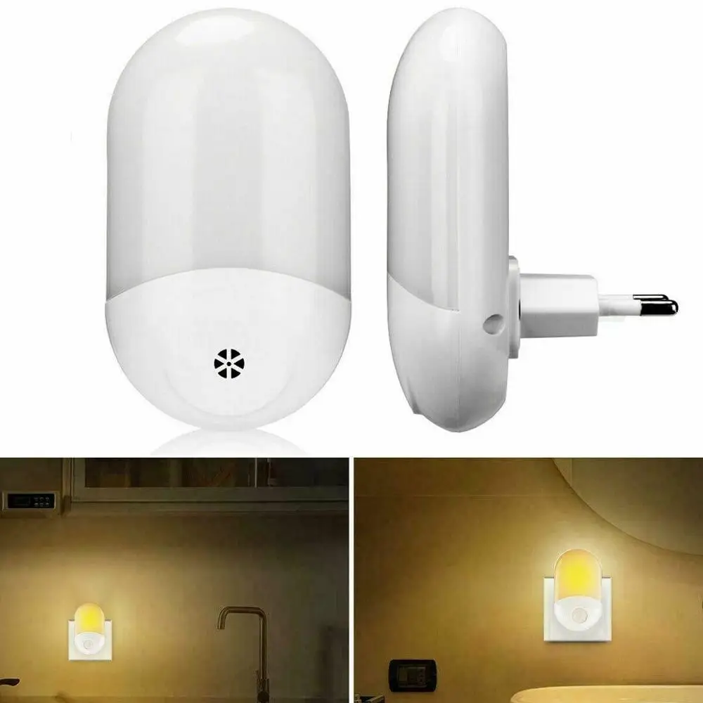 LED Night Light with Sensor Night Lamp Orientation Light for Socket Emergency 