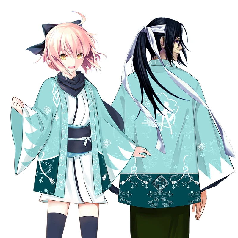 1 шт. аниме Fate/Grand Order Okita Souji кимоно унисекс Yukata верхняя одежда банный халат хаори
