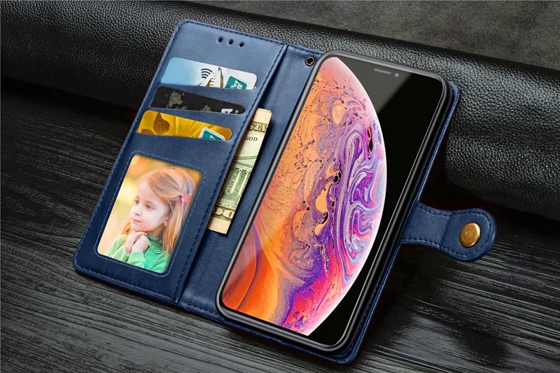 Роскошный кожаный флип-чехол с пряжкой для Asus ROG Phone 2, чехол ZS660KL Phone2, чехол-бумажник для карт Asus ROG Phone II ZS660KL, чехол