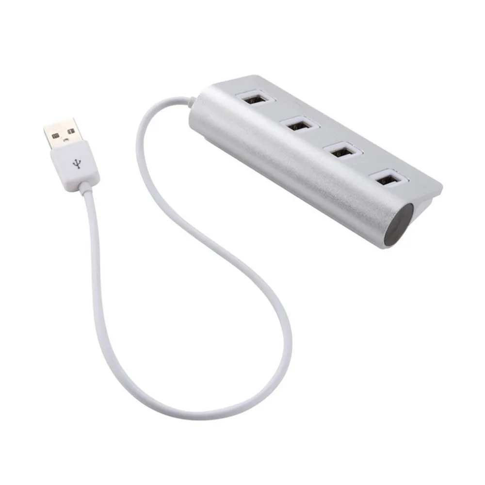 Usb-концентратор высокоскоростной мини 4 порта USB2.0 концентратор для настольного ноутбука из алюминиевого сплава