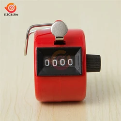 Enhanced Handheld Manual Counting Clicker with 4 - Digit Display (Red)
