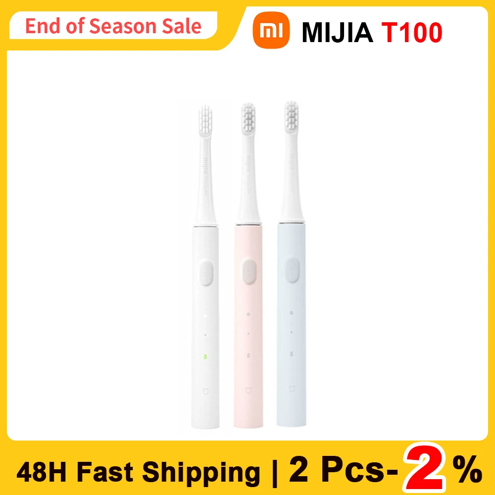 Ультразвуковая электрическая зубная щетка XIAOMI MIJIA T100 беспроводная USB