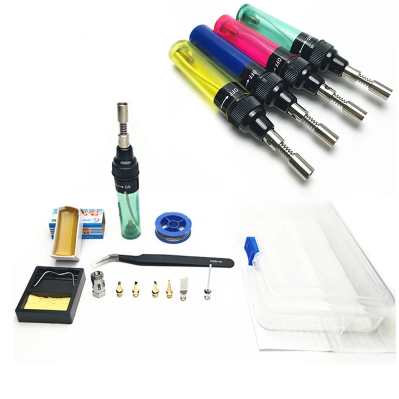 

1300 Celsius Butane Gas Welding Soldering Irons Welding Pen Burner Blow Gas Soldering Iron Cordless Butane Tip Tool New