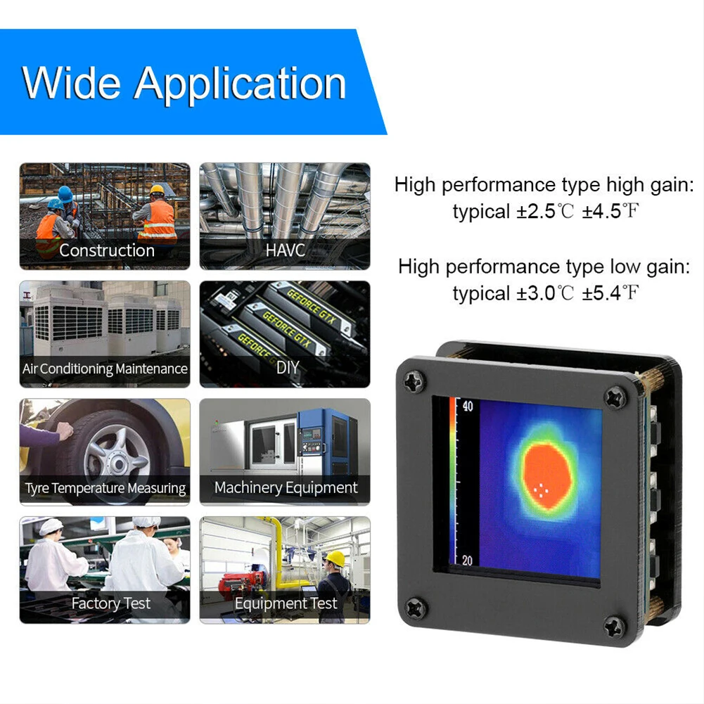 

Tool AMG8833 IR 8x8 Thermal Imaging Camera Portable USB 5V Module With Housing Temperature DIY Accessories Sensor Array