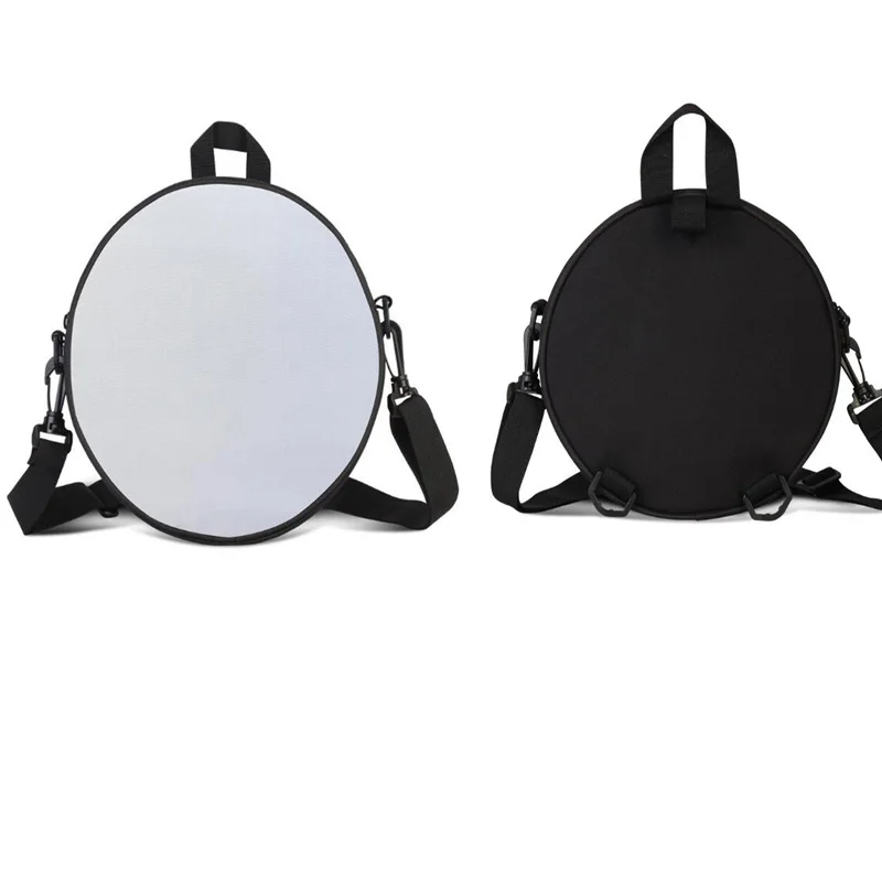 

Рюкзак dhl20 шт, сублимация, сделай сам, Белая пустая школьная сумка унисекс из ткани Оксфорд круглой формы, свободное дыхание