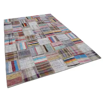 

205x297 Cm Multicolor Handmade Rugs Patchwork Rug-7x10 Ft