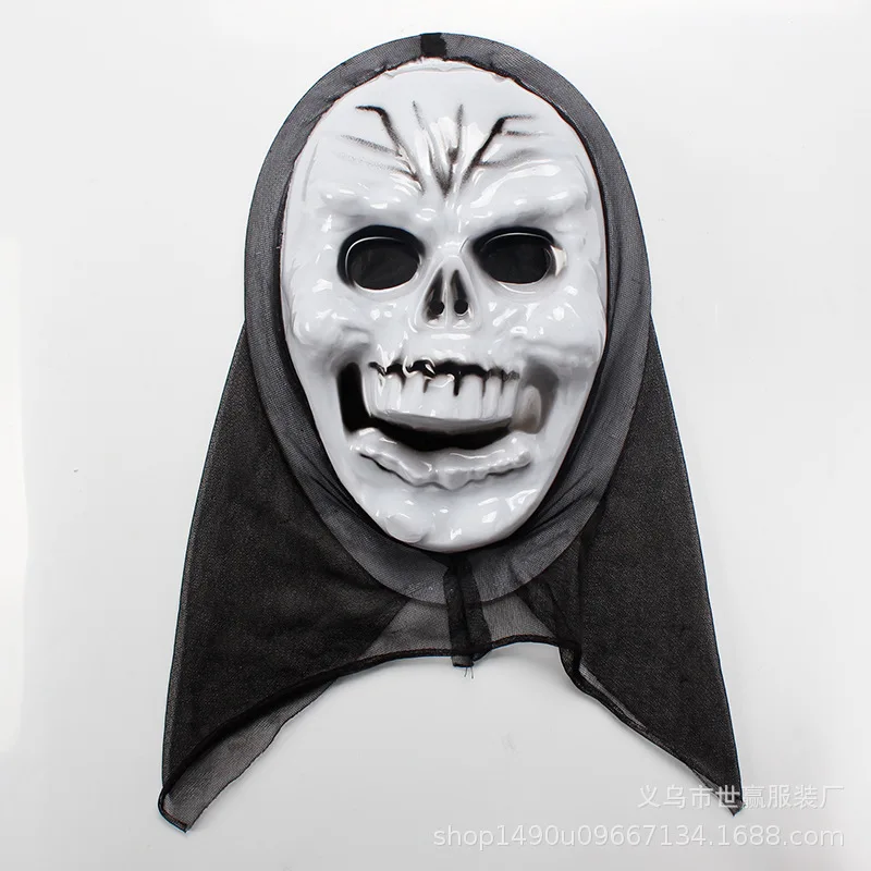 Хэллоуин ужас маска вечерние шар для макияжа весь человек гримаса Scream вампира маска привидения с маска для лица