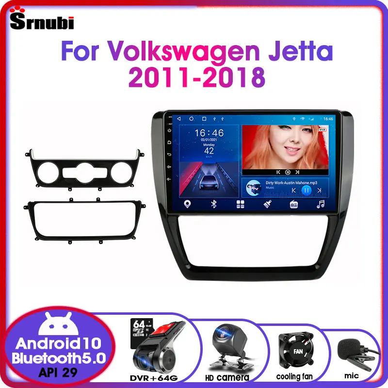 Автомобильный радиоприемник Android10 2Din для Volkswagen VW Sagitar Jetta Bora 2011-2018 4G