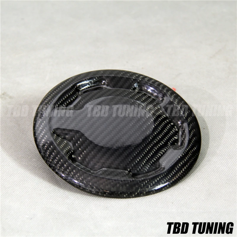 Black Fuel Cap Cover Накладка на внешнюю дверную ручку из углеродного волокна и крышка топливной крышки для Honda Civic FN FK FN2 TYPE R 2006 2007-2011 евро Civic только - Цвет: Black Fuel Cap Cover