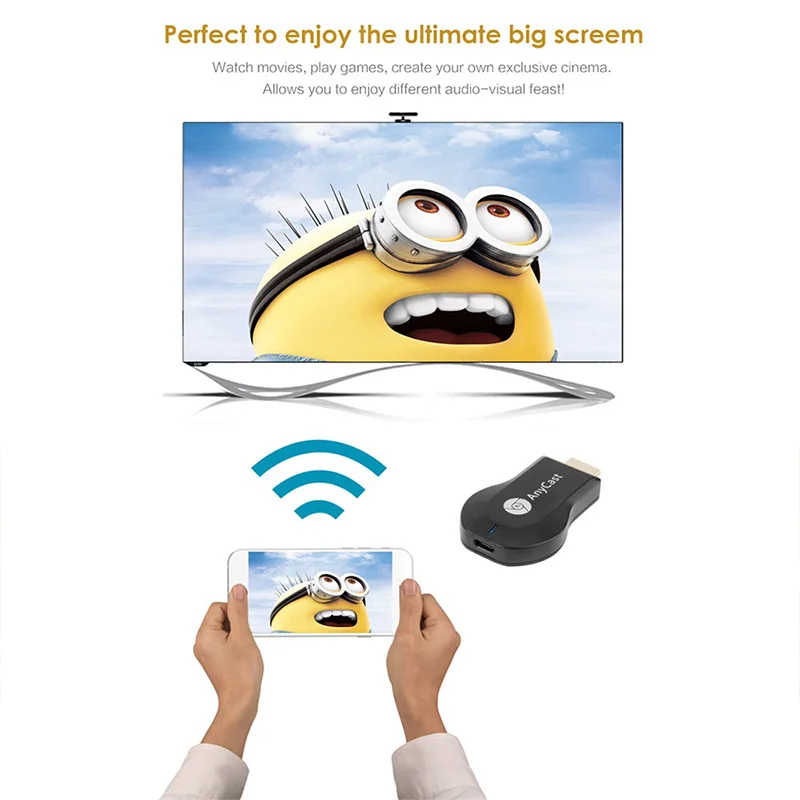 Anycast M2 M9 Plus Miracast TV Stick Адаптер Wifi Дисплей зеркало приемник ключ Chromecast беспроводной HDMI 1080p для ios andriod