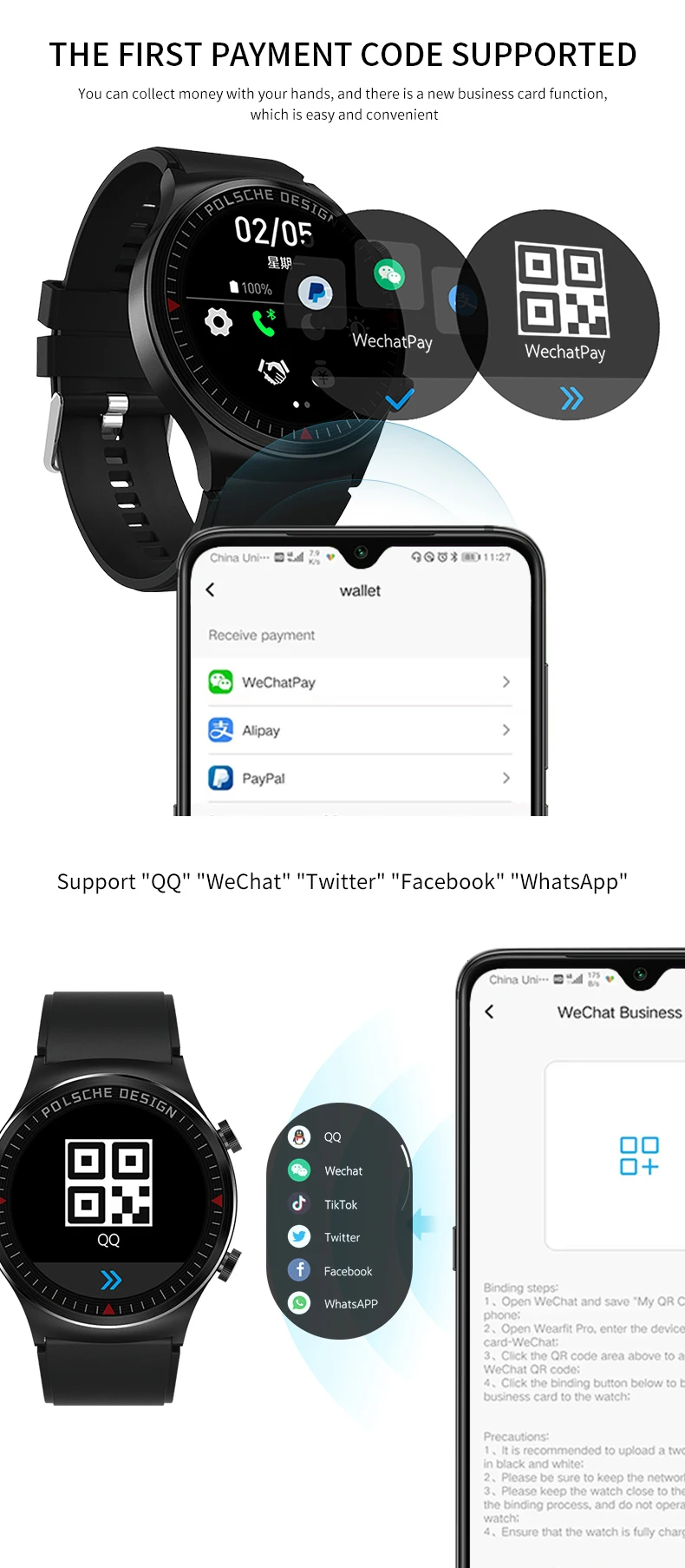 Smart Watch HW26 AMOLED Display Men Sport Clock Bluetooth Make Call Music Play Wristband Heart Rate Monitor Women Smartwatch