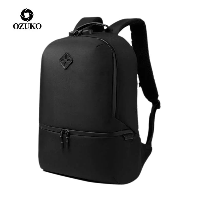 

OZUKO Brnad Anti-Theft 15.6 Inch Laptop Backpacks for Men Tablet Backpack Male Cool Travel Bag