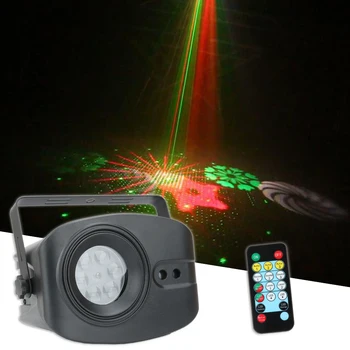 

Big Picture 48 Pattern RGB Laser Lights Control Music Led Disco Light Party Show Laser Projector Effect Lamp with Controller