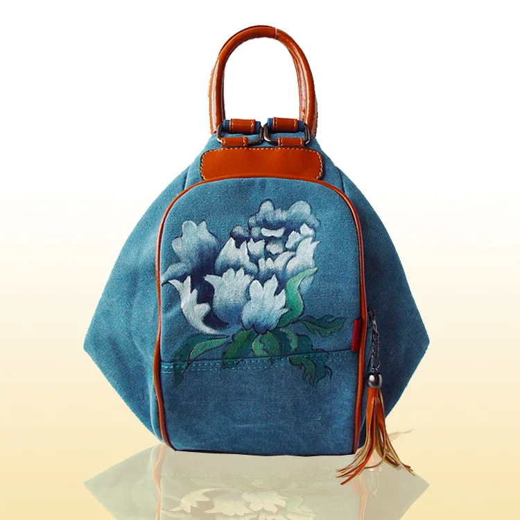 

P-F bag 2019 Handbag Chinese Style Women Handbags Lady Flowers Girls Like Bag Women Shoulder Handbags Female Zipper Casual Bags