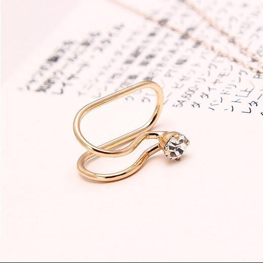 5Pcs/Set Ear Cuff Gold Leaves Non-Piercing Ear Clips Fake Cartilage Earring Jewelry For Women Men