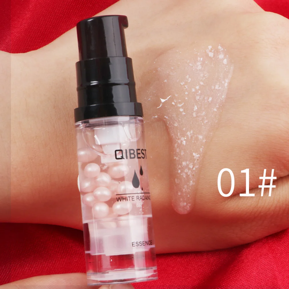 Pearl essence Макияж qibest молочный стойкий масляной макияж праймер для лица Косметика термоусадочная пор увлажняющая эссенция для лица контроль увлажнения TSLM1 - Цвет: Pearl essence