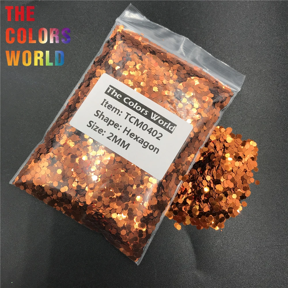 

TCM0402 Yellow Bronze Metallic Luster Hexagon Shape Nail Glitter Nail Art Decoration HandMade Crafts DIY Tumbler Accessories