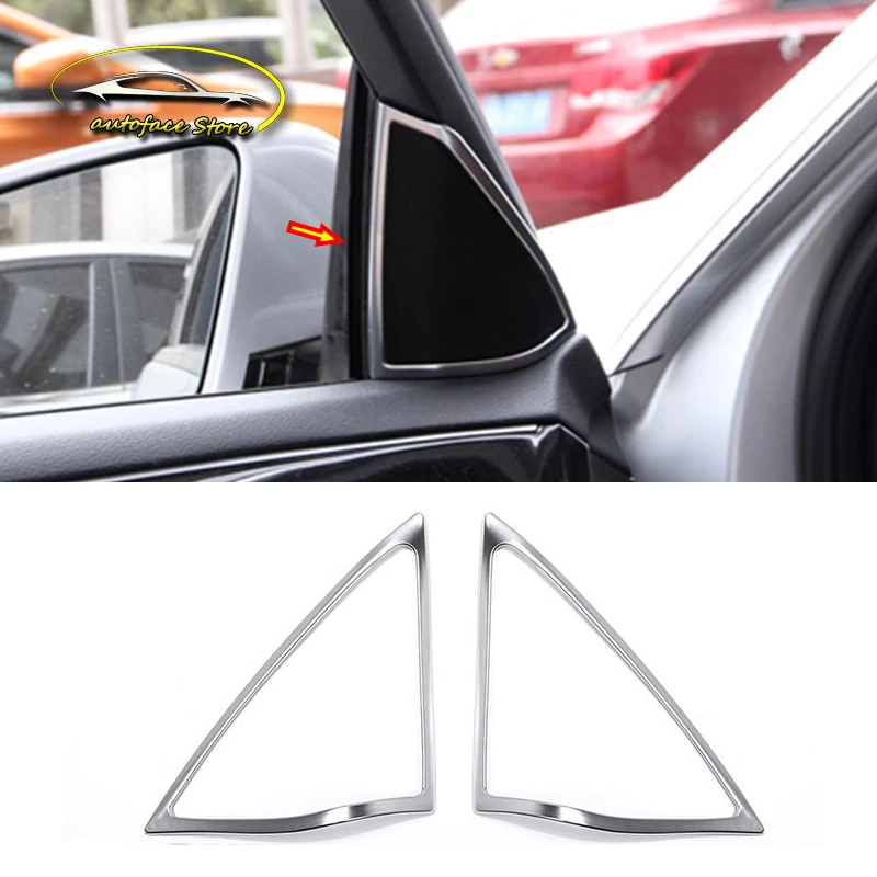

ABS Chrome For Mercedes Benz E Class 2016 2017 2018 Accessories Auto Interior A-Pillar Speaker Horn Ring Cover Trim Car Styling