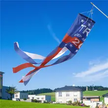 Американский президент, флаг Дональд Трамп, держать Америку большой Windsock, висящий баннер для улицы, сада, двора