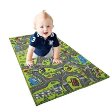 Детский игровой коврик в стиле городской жизни, ковер для безопасности дорожного движения, обучающий коврик, дорожное одеяло