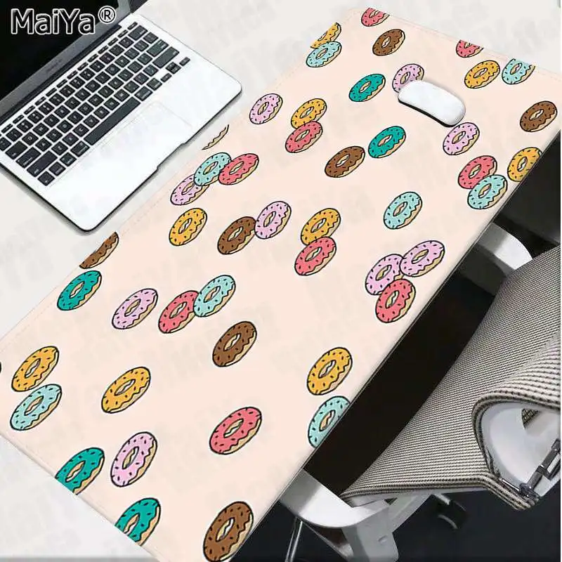 Lock Edge 30x80cm Maiya красивые аниме розовый и красный пончики игровой плеер стол ноутбука резиновый коврик для мыши резиновый ПК компьютерных игр Мышь pad - Цвет: Lock Edge 30x80cm