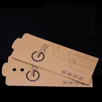 

Universal Kraft Paper Retail Package Packaging Box for Mobile Phone Tempered Glass Screen Protector Bag Pouch 180*88mm