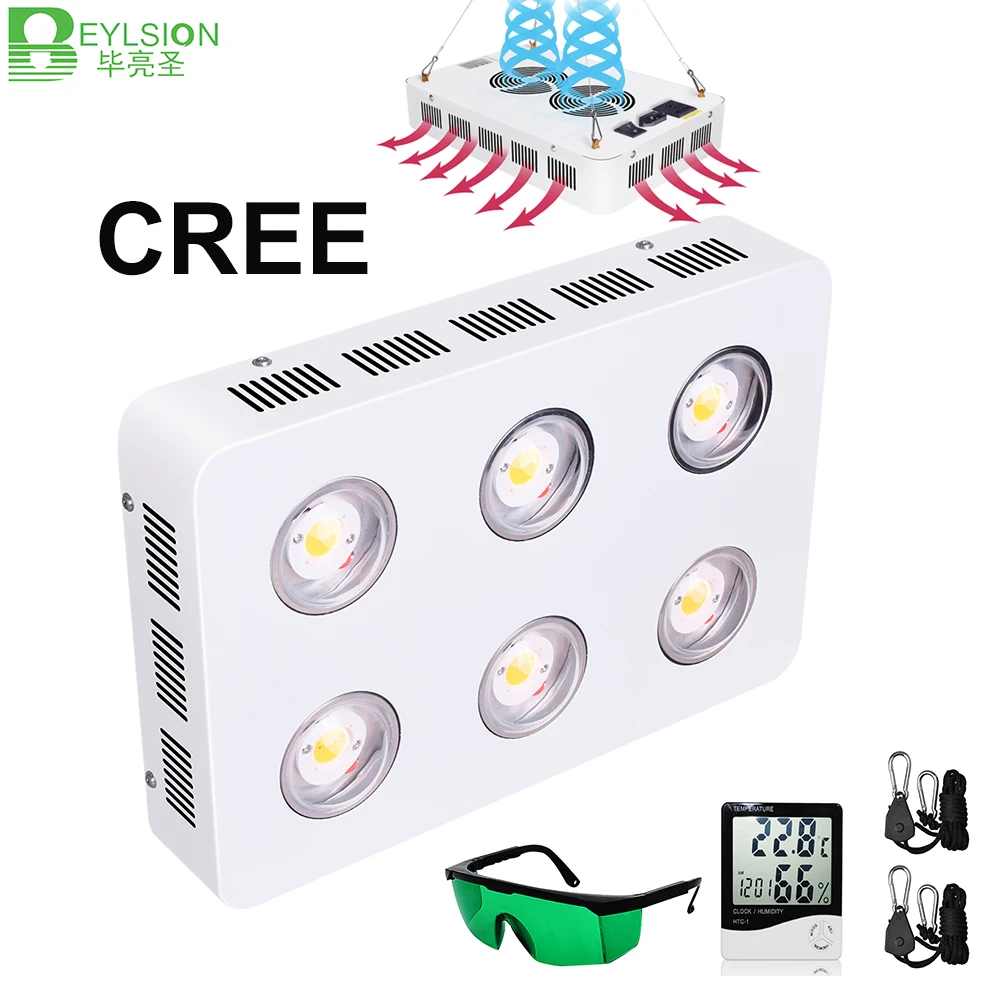 

BEYLSION CREE COB Full Spectrum LED Grow Lights CXA2590 1800W 1200W 600W 85-256V For Indoor Plants Growing Greenhouse Grow Tent