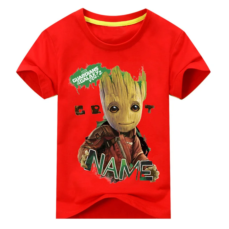 Новые футболки с принтом «I'm Groot» летние футболки одежда для детей футболки с короткими рукавами, костюм футболки для мальчиков и девочек топы для девочек