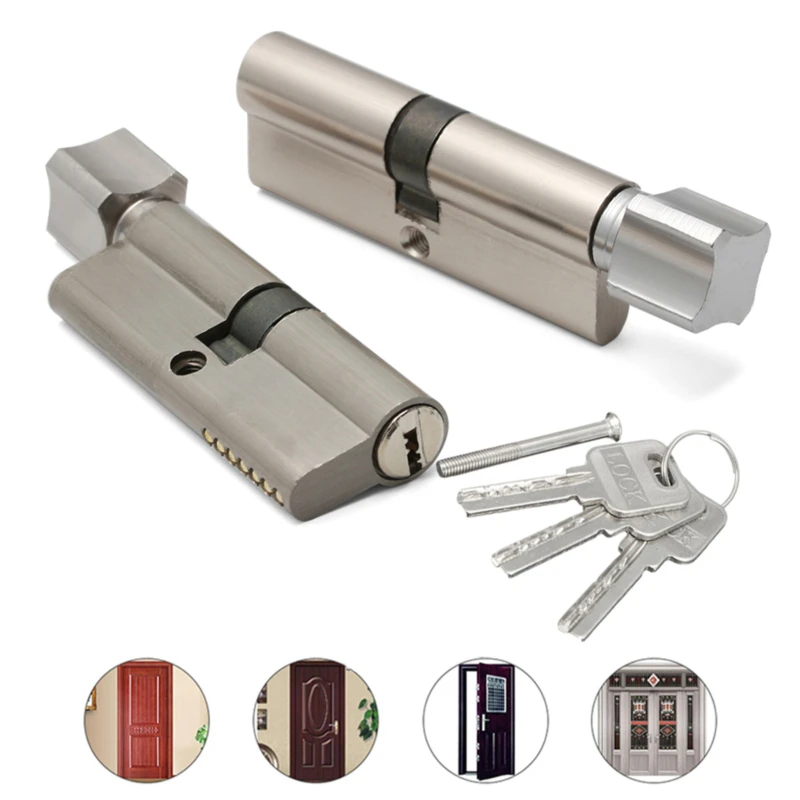 Metal Plum Button 50mm Universal Key Lock Accessories Home Security Indoor Bedroom Door Lock Core afbeelding