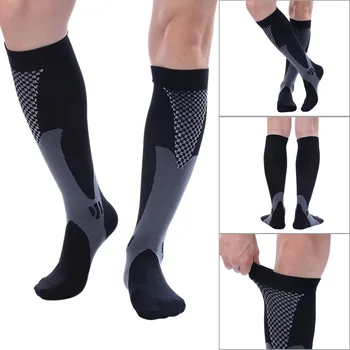 

Professional Compression hiking Sports Socks Men Women Leg Support Stretchlong ski snow Socks Breathable Athletic Running Socks