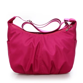 

Women Shoulder Bags Waterproof Nylon Hobo Bag Large Capacity Casual Mummy Bag Travel Handbag Bolsos for Ladies Solid