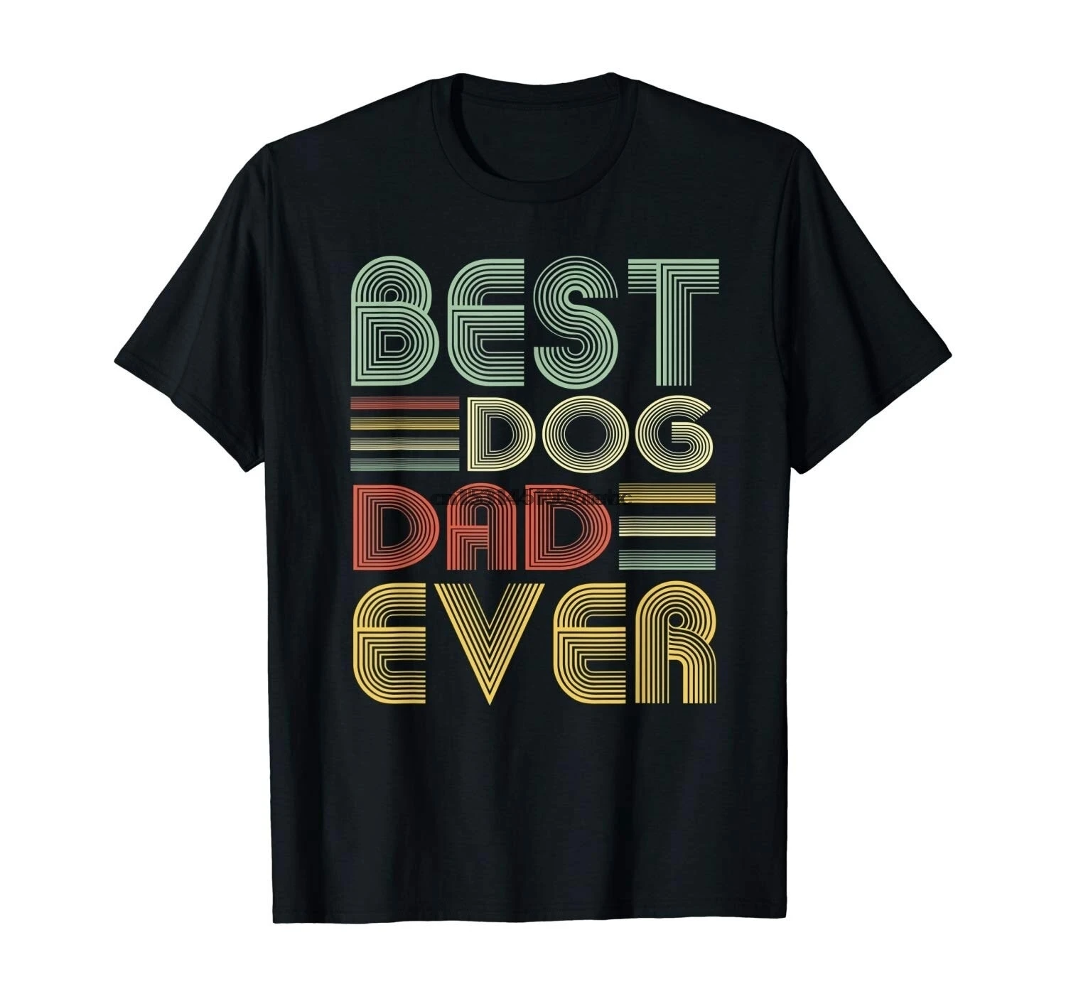 Vintage Best Dog Dad Ever T-Shirt Father's Day Gift |