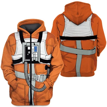 PLstar Cosmos Pilot Apparel 3D Толстовка с капюшоном с принтом космонавта, костюм для косплея, толстовка унисекс, Повседневная Уличная одежда, sudadera hombre - Цвет: color as the picture