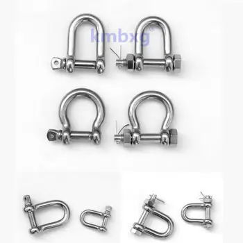 

HQ AC1 High Tensile Rigging Hardware Stainless Steel 304 Dee or Bow Anchor Shackle with Screw Pin or Safety Pin Connector Buckle