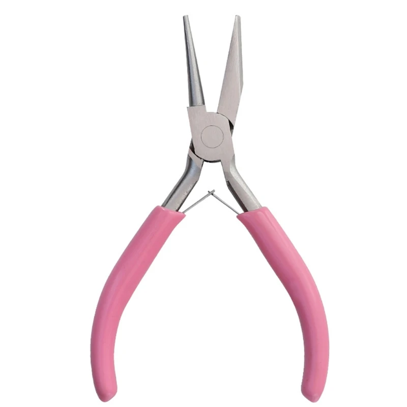 Pink Jewelry Pliers Tool & Equipment for KitsRound Nose Plier Side Tweezers  Mix Needle Spoon Tool DIY Metal Jewelry Making Tools