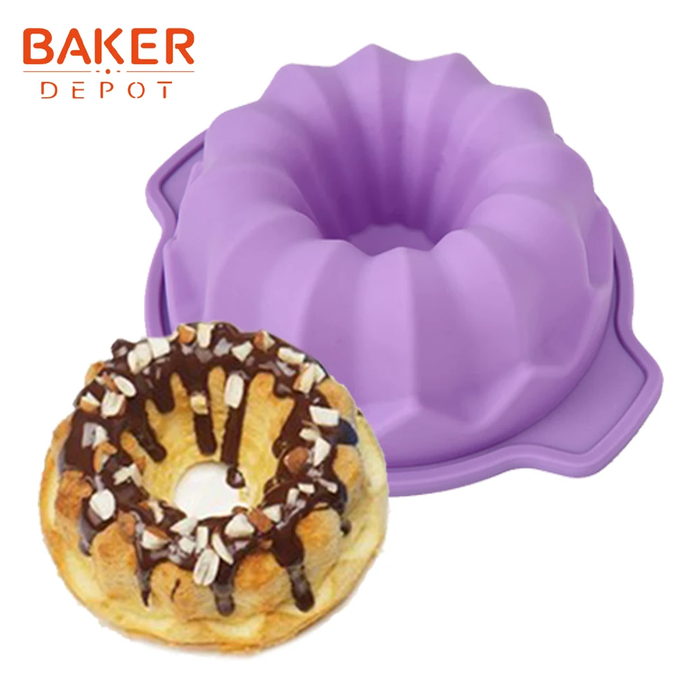 BAKER DEPOT силиконовая форма для торта Кондитерская выпечка Подсолнух пудинг хлеб маленький торт форма для изготовления мыла вручную инструмент DIY вечерние день рождения