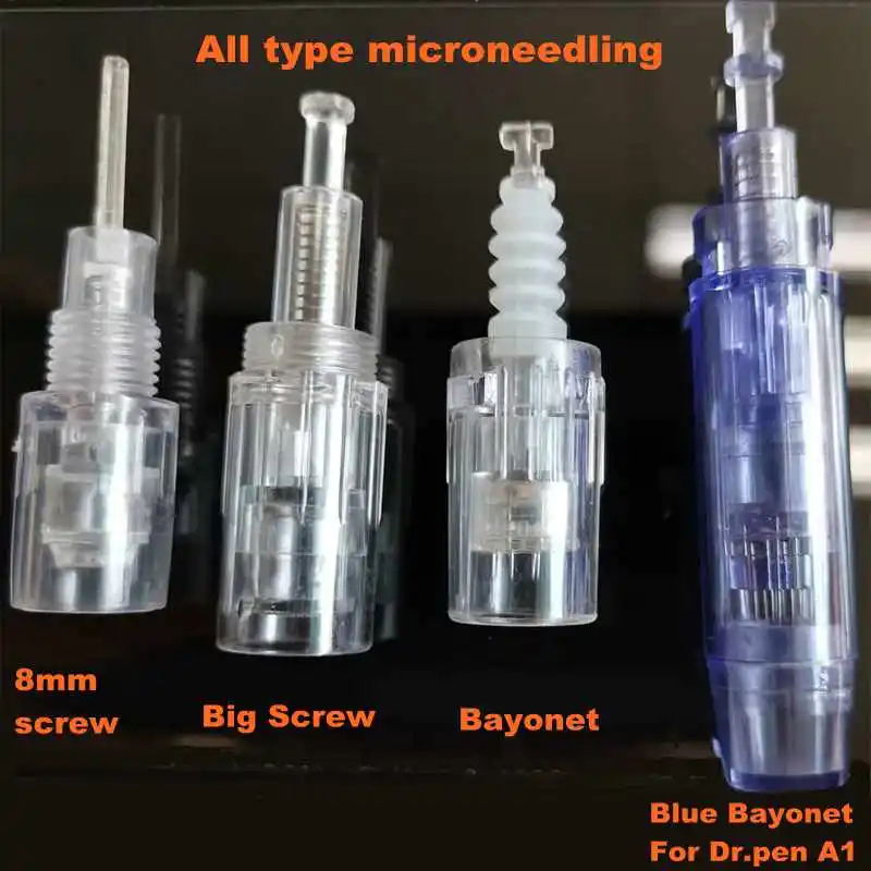 10/50 шт винт Microneedling картридж Замена для дермы перо микро иглы 9 pin/12-контактный/36-контактный/nano иглы татуировки Советы